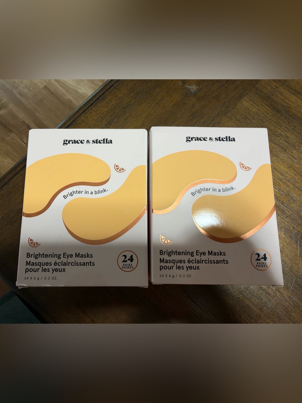 grace & stella Brightening Eye Masks in Gold Tone - 24 Pairs